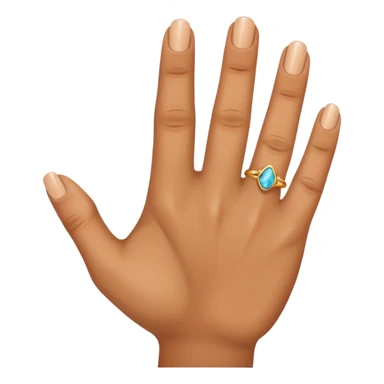 middle and ring finger put together sticker