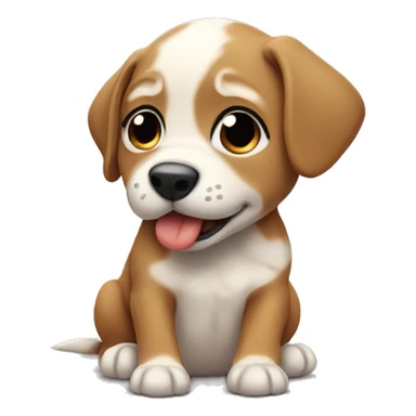 Crying puppy ￼ sticker