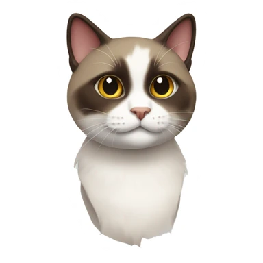 snowshoe cat sticker