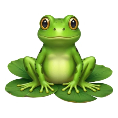 green frog sticker