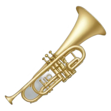 White trumpet sticker