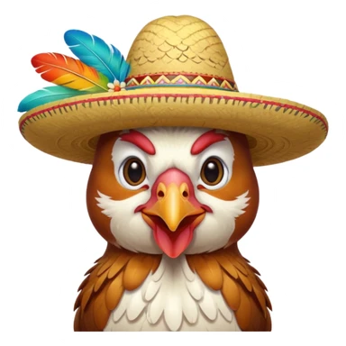 🐓con sombrero  sticker