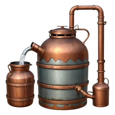 moonshine still sticker