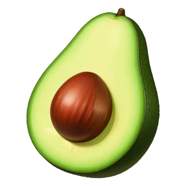 Aguacate con labios grandes sticker