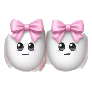 Ugh slippers with baby pink bows sticker