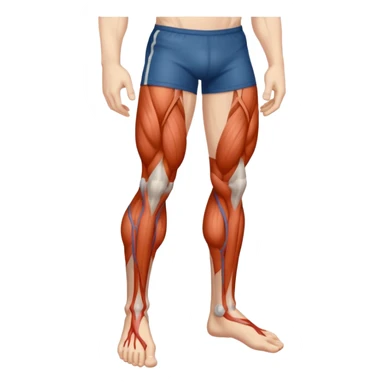 legs with veins showing sticker