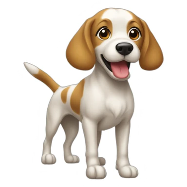 Chien qui saute dans un berceau sticker