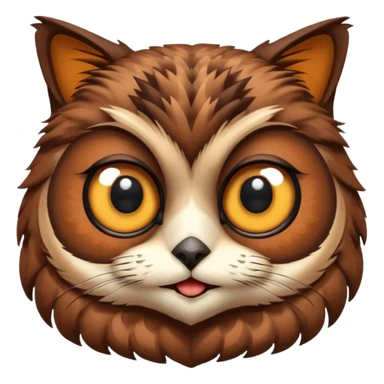 Un hiboux chat sticker