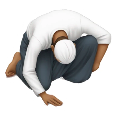 Muslim doing Sujood sticker