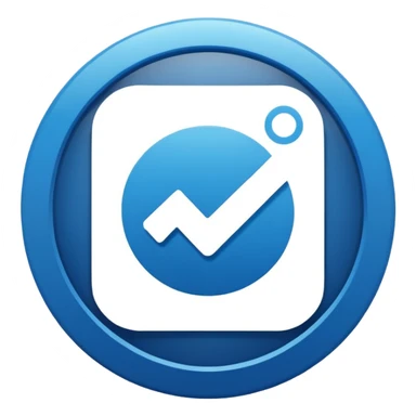 A high-resolution 2D icon of an Instagram-style verified badge.  sticker