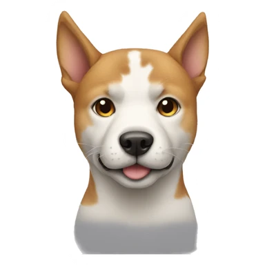 A dog with a cat's head  sticker