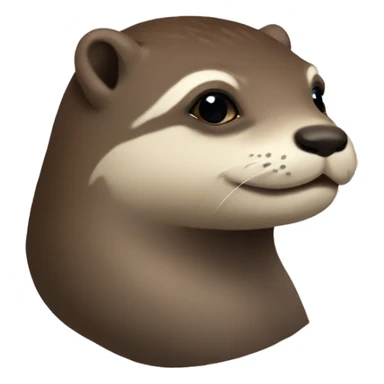 Loutre sur vache  sticker