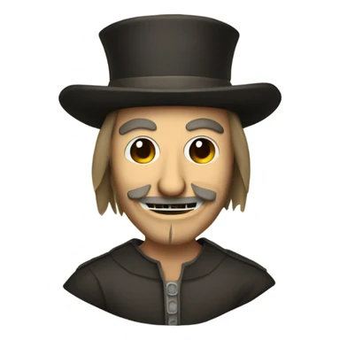 Guy fawkes with rat’s ears  sticker