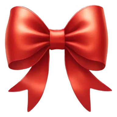 Shiny, Red Hair Bow by Itself sticker