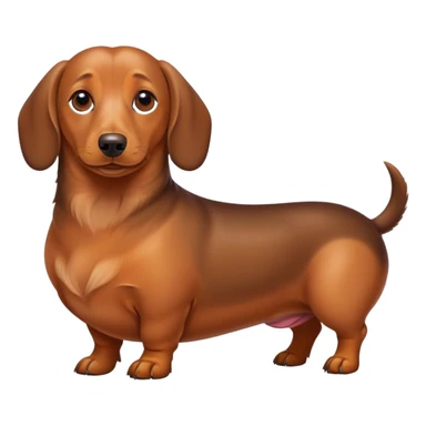 Fat dachshund  sticker