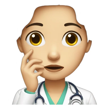 Doctor woman cry sad sticker