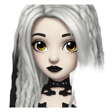 hyper realistic goth victoria secret model sticker