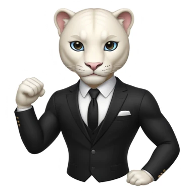 white panther emoji. As one would see on discord, that looks like Samuel Ayers from "The Smoke Room". sticker