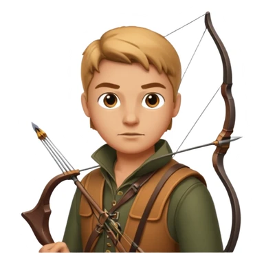 Ein jäger mit Bogen sticker