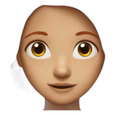 Red haired girl with Brown eyes sticker