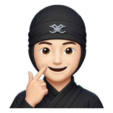 foto do Ninja ele mandando calar a boca sticker