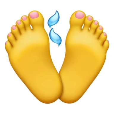 Emoji that smell feet sticker