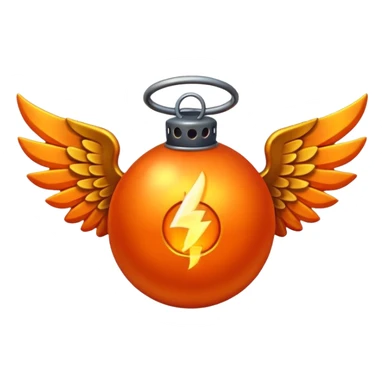  Lit Bomb with wings sticker