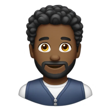 black man haire barber sticker