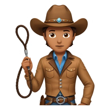 Give this emoji 🤠 a whip sticker