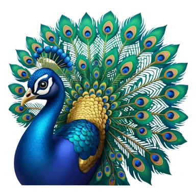 Peacock pitch sticker