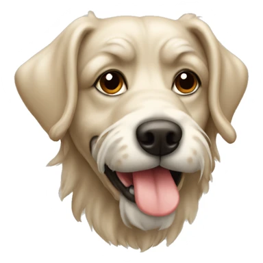 Bolonka zwetna dog, beige sticker