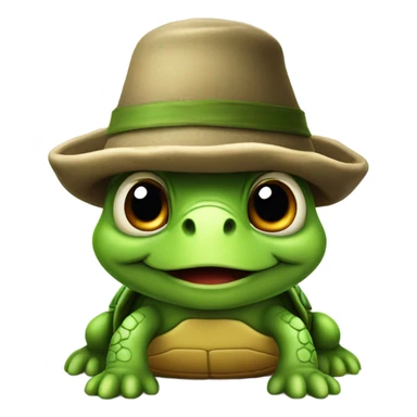 turtle that has a pointy hat  sticker