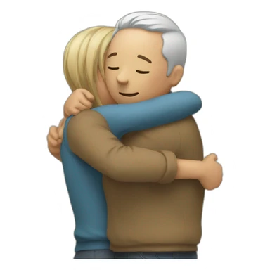 Hug friend sticker