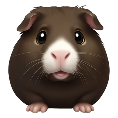 dark brown Guinea pig sticker