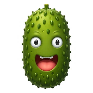 A suspicious pickle ￼ sticker