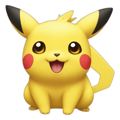 pikatchu qui fait un coeur sticker