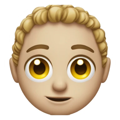 face with peackles in its eyes sticker