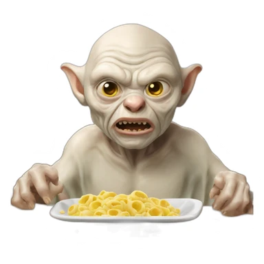 Golum qui mange une glace sticker