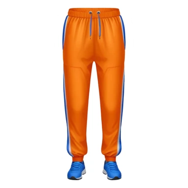 Tracksuit bottom orange sticker
