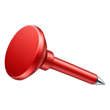 red push pin sticker