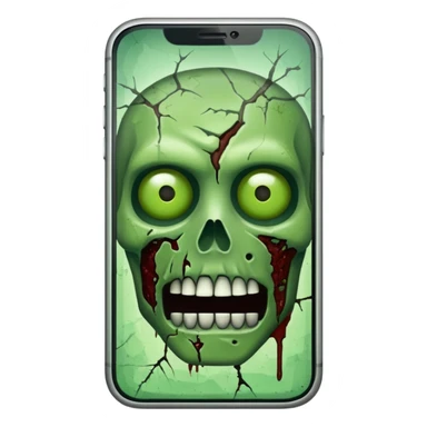 zombie like iPhone sticker