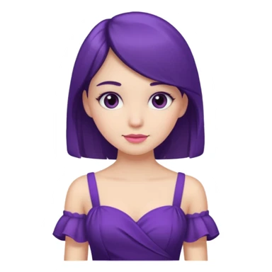 Girly girl morado sticker