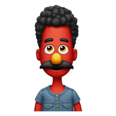 elmo flattop sticker