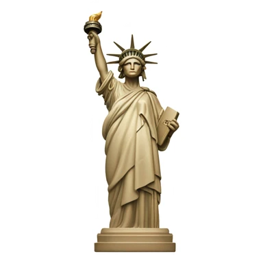 Beige Statue of Liberty  sticker