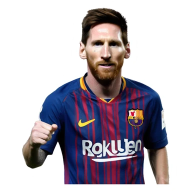 messi con un producto llamado Just sticker