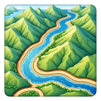 Map for hiking sticker