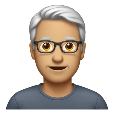 middle age male sticker