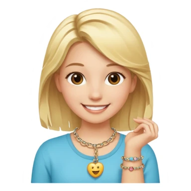 Charm Bracelet Girl sticker