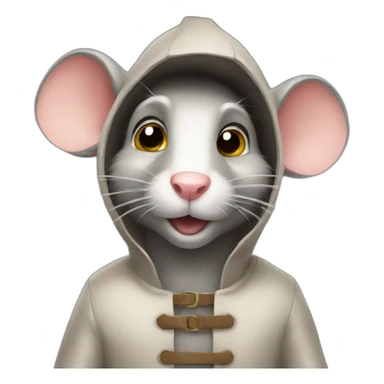 Rat en costume sticker