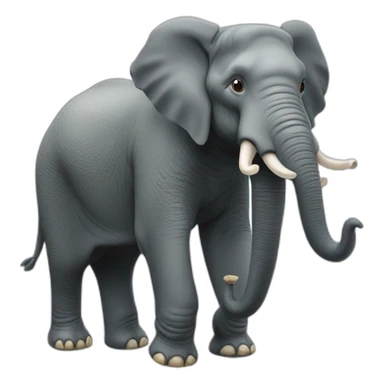 Éléphant qui mange une glace sticker
